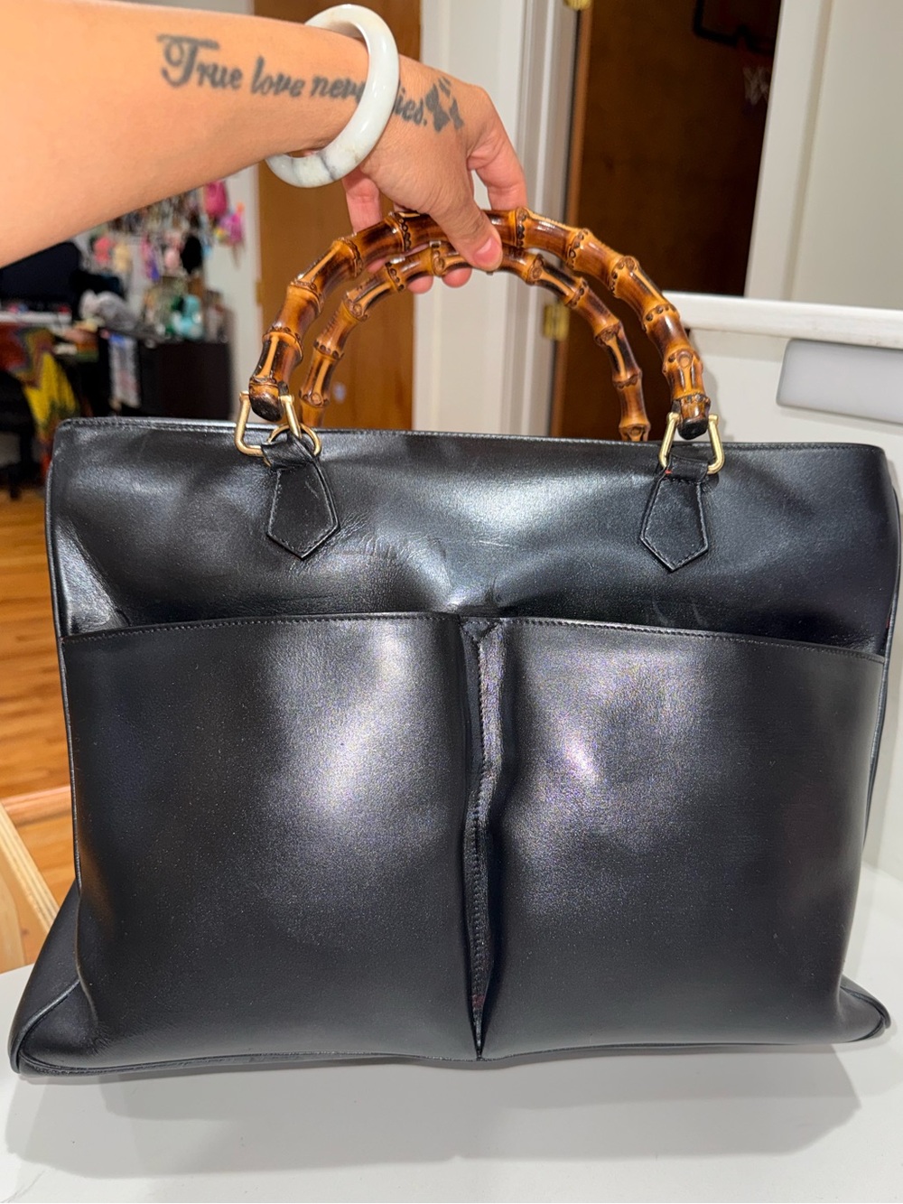 Gucci Diana Bamboo Tote Bag